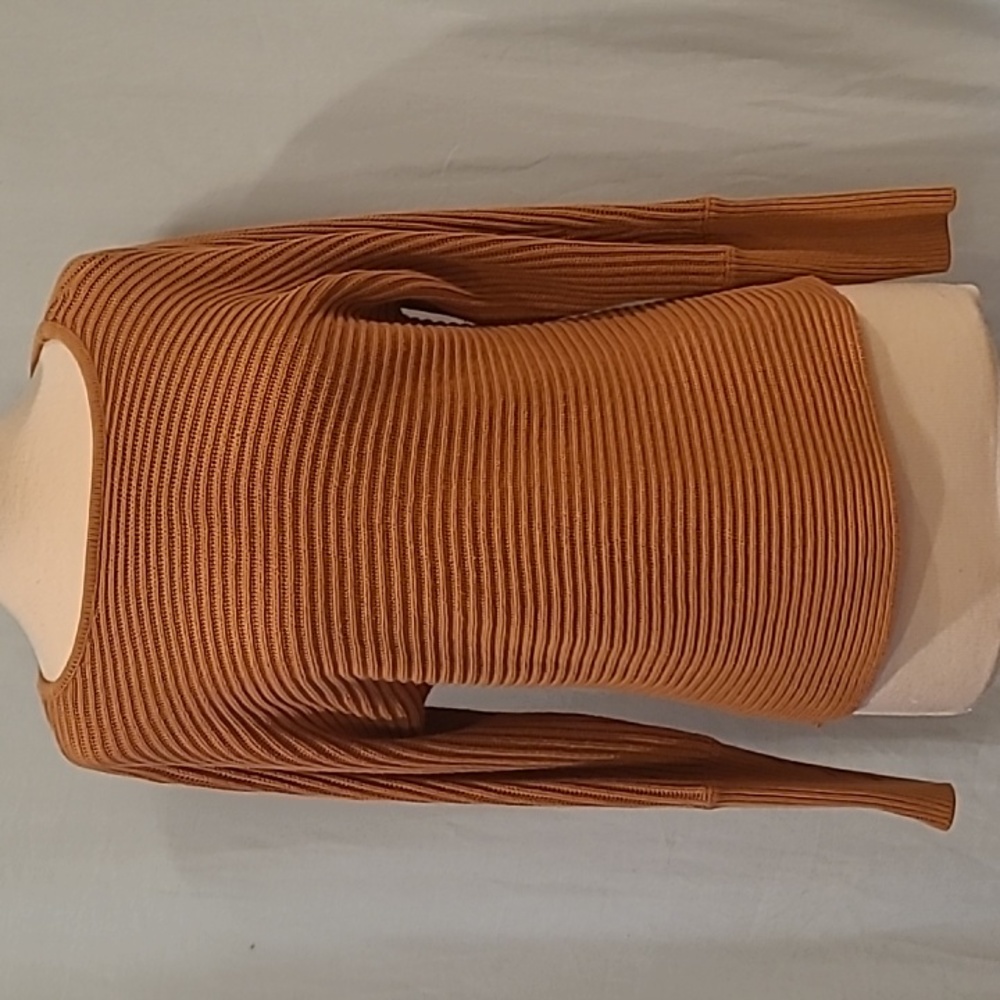 Rachel Zoe tan long sweater szS